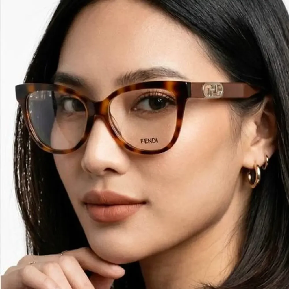 New, FENDI Eyeglasses FE50093F 001 Authentic